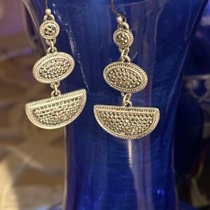 Chic Silver Dangle Earrings